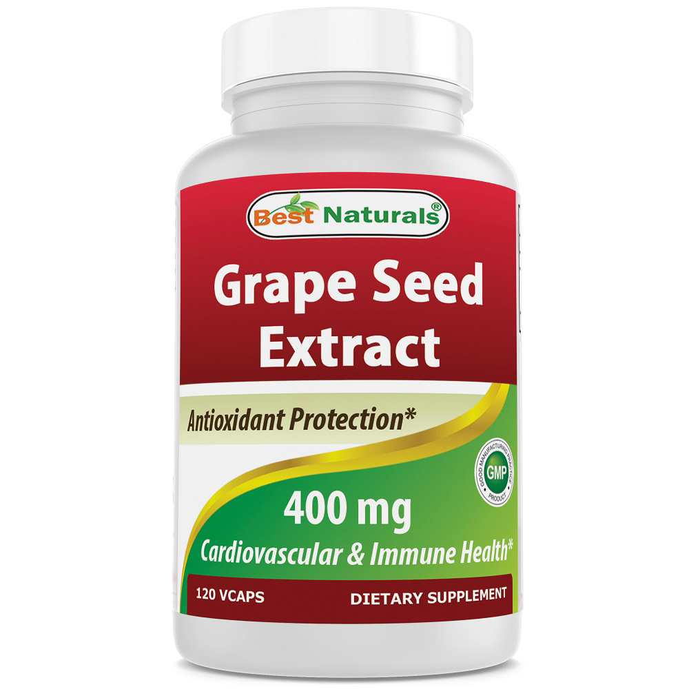 Best Naturals Grapeseed Extract 400 mg 120 vgc