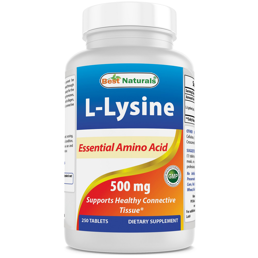Best Naturals L-Lysine 500 mg 250 tab