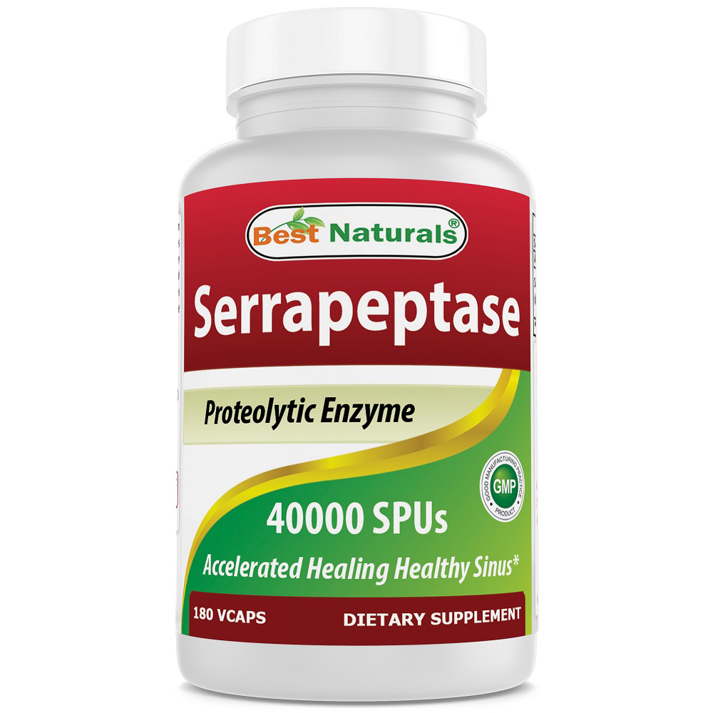 Best Naturals Serrapeptase 40000 SPUs 180 cap