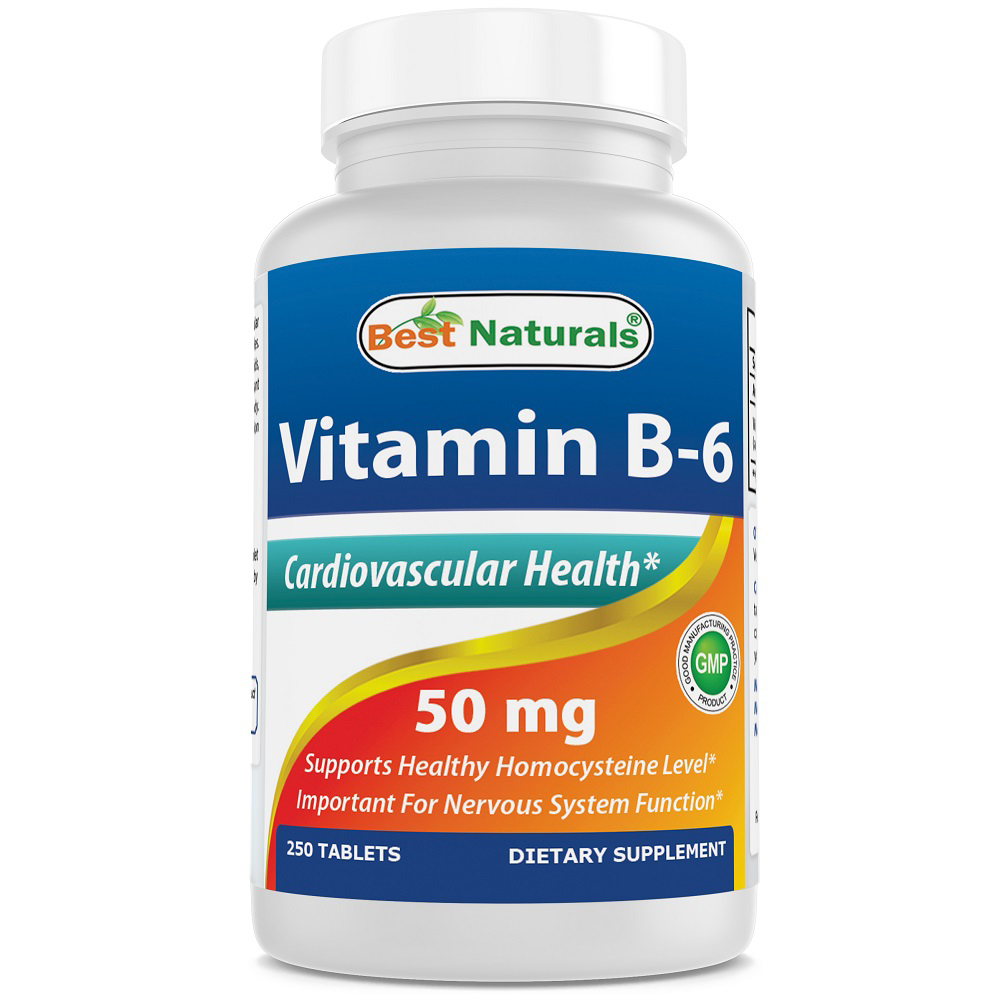 Best Naturals Vitamin B6 50 mg 250 tab