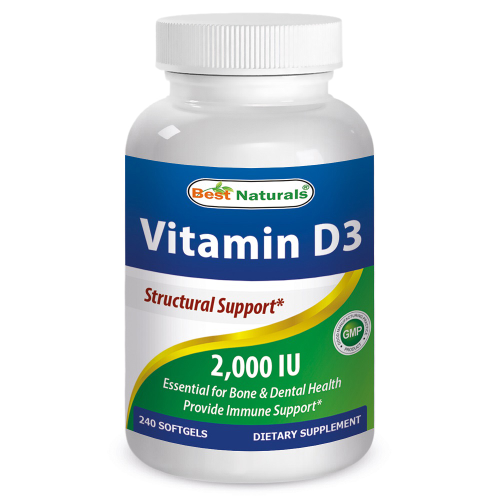 Best Naturals Vitamin D3 2000 IU 240 sfg