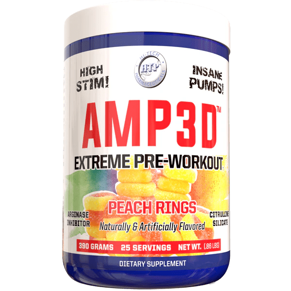 Hi-Tech Pharmaceuticals AMP3D Peach Rings 25 Servings