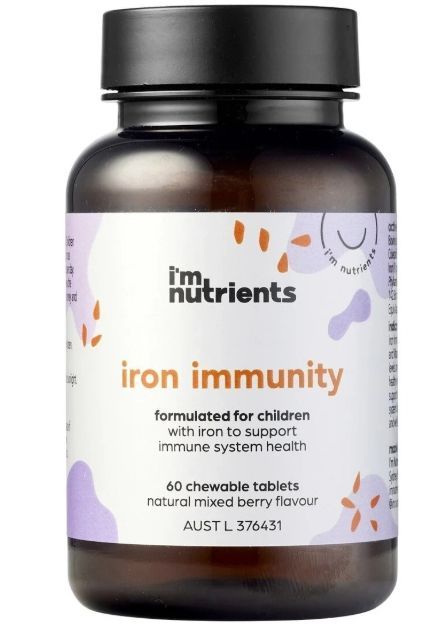 I'm Nutrients Children's Iron Immunity 60 Chews Tablets