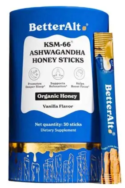 Better Alt - Ashwaganda Honey Sticks Vanilla Flavor 30 Sticks