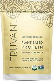 Truvani Plant Base Protein 1.39pnds 20 servings Banana Cinnamon
