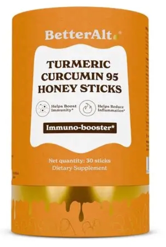 Better Alt - Turmeric Curcumin Honey Sticks 30 stx