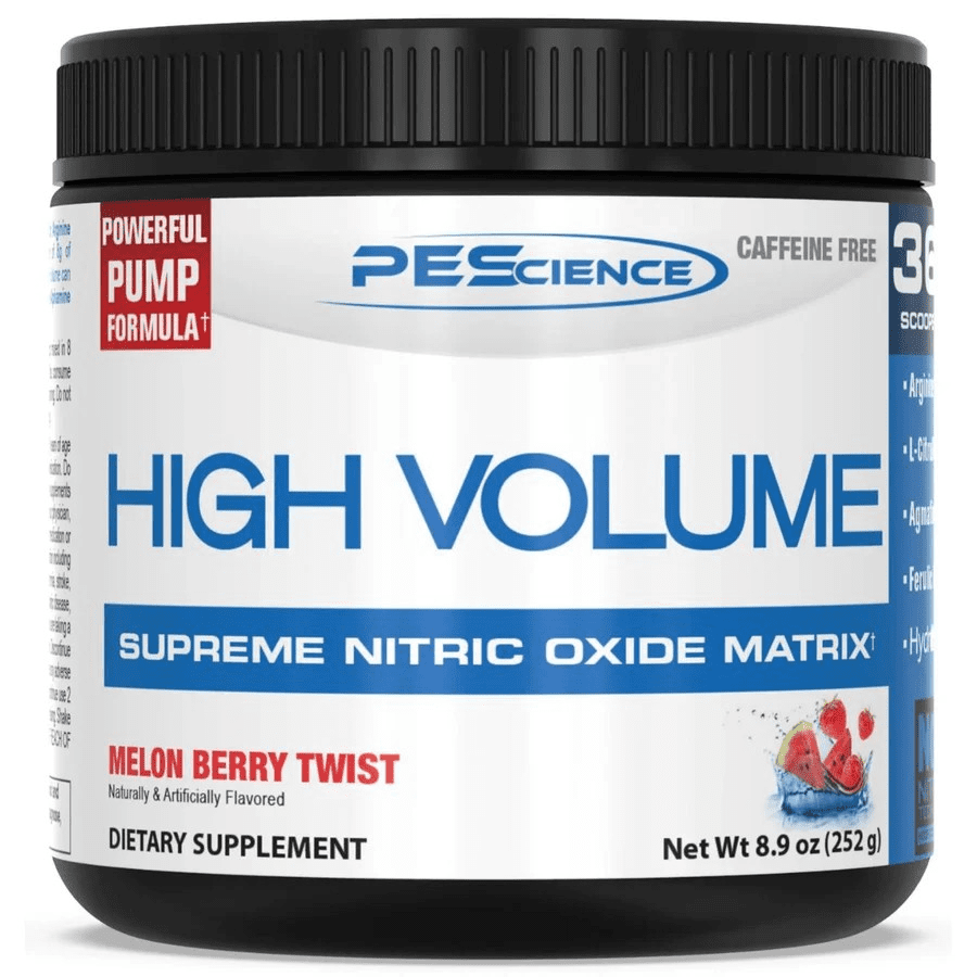 PEScience High Volume Non - Stim Nitric Oxide Powder 18 Servings Melon Berry Twist 