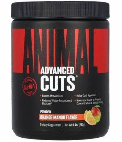 Universal Animal Cuts (With Caffeine 200mg) 8.3oz powder Orange Mango 42Servings