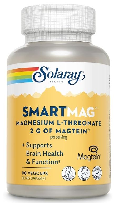 Solaray Smart-Mag Magnesium L-Threonate 2g of Magtein 90vc