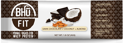 BHU Foods - Primal Protein Bars Dark Chocolate & Coconut & Almond  (12/box) TEMPORARELY UNAVAILABLE