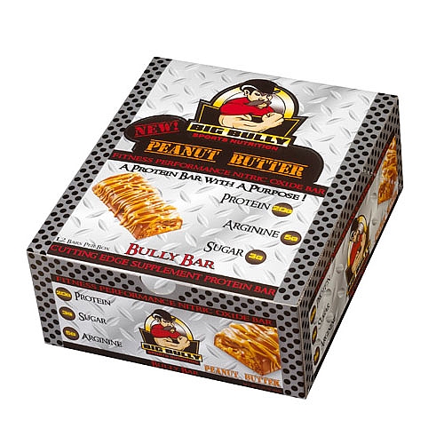 Big Bully Nutrition Nitric Oxide Bully Bar - Peanut Butter 44g 12/box       TEMPORARILY UNAVAILABLE