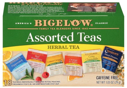 Bigelow Tea Herb 6 Assorted Teas 18Bg 1.03Oz