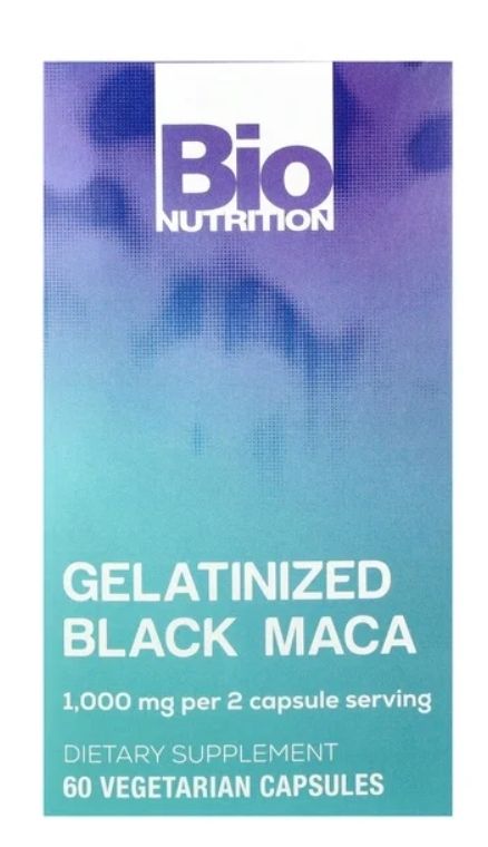 Bio Nutrition Gelatinized Black Maca for Men 60 caps 