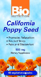Bio Nutrition California Poppy 60 vegicaps