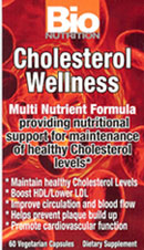 Bio Nutrition Cholesterol Wellness 60 vegicaps