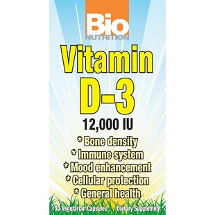 Bio Nutrition D3 12000 IU 50 vegicaps