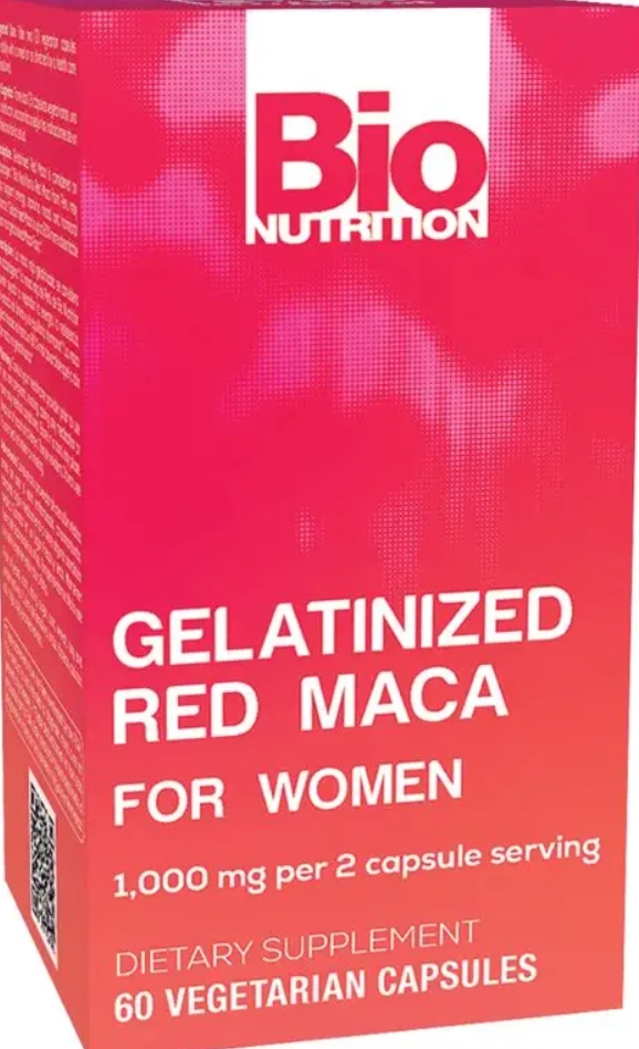 Bio Nutrition Gelatinized Red Maca for Women 60 caps 