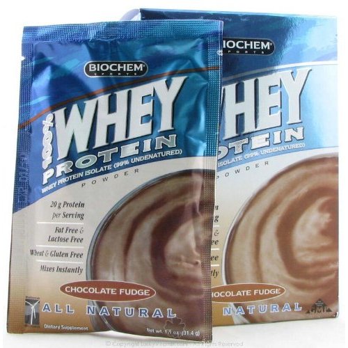 Biochem - 100% Whey Prot Choc Fdge Packt /10