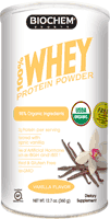 Biochem - 100% Whey Protein Organic Vanilla 10.5Oz