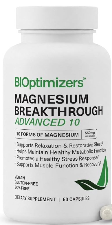 BiOptimizers Magnesium Breakthrough (ADVANCED 10) 550mg 60caps