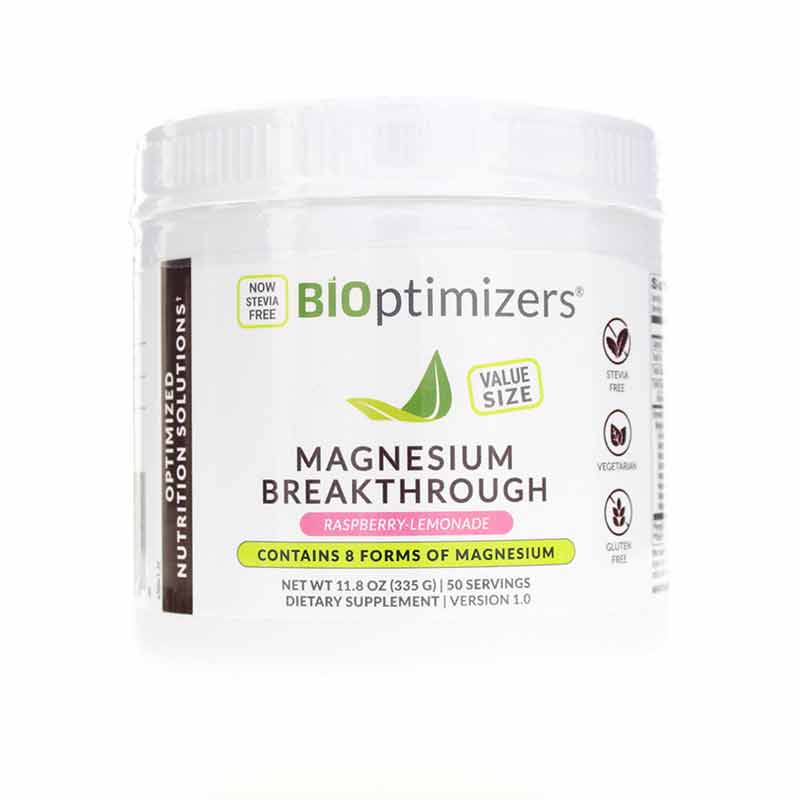 BiOptimizers Magnesium Breakthrough Powder - Raspberry Lemonade 50 serv