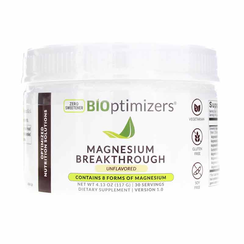 BiOptimizers Magnesium Breakthrough Powder - Unflavored 30 serv