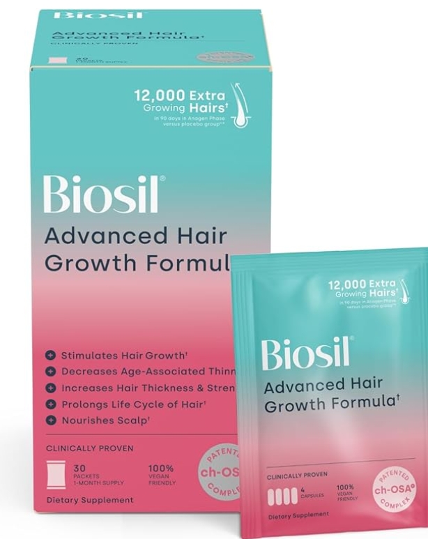 BioSil - Advanced Hair Growth  (30 Day Supply) 30 packets