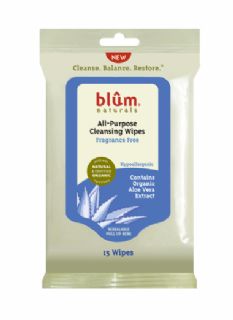 Blum Naturals All Purpose Cleansing Wipes (15 ct)- Fragrance Free 15 CT