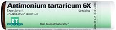 Boericke & Tafel - Antimonium tartaricum 6X 100-OUT OF STOCK