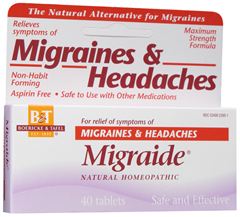 Boericke & Tafel - Migraide Tablets 40     TEMPORARILY UNAVAILABLE