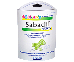 Boiron Childrens Sabadil Pellets  2 tubes