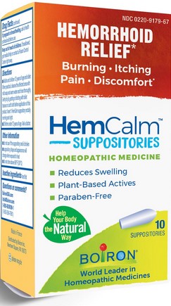 Boiron - Hemcalm Suppositories 10 ct