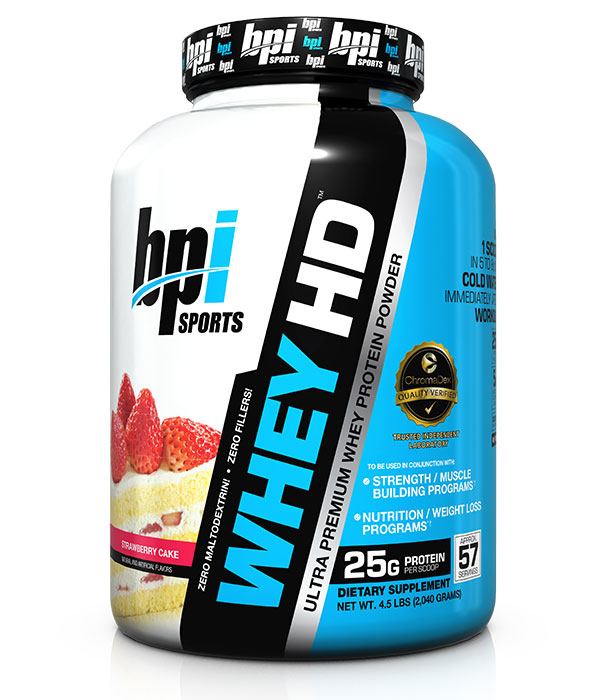 BPI WHEY-HD STRAWBERRY CAKE 5LB