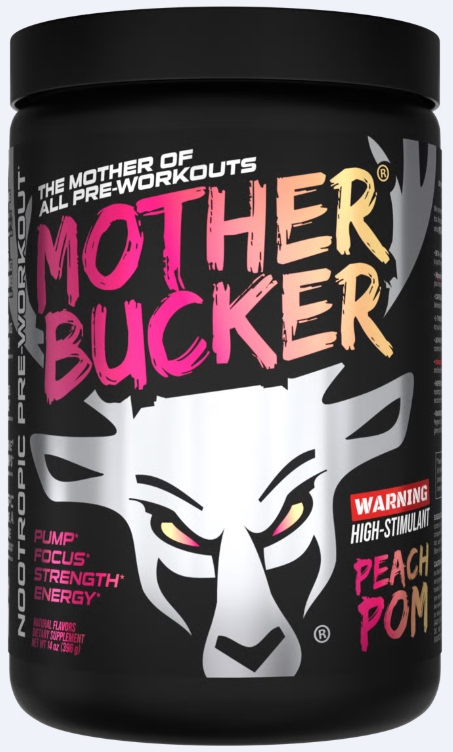 Bucked Up Mother Bucker Peach Pom 20 Servings