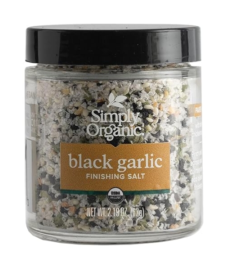 Simply Organic - Black Garlic Finishing Salt 2.89 oz.