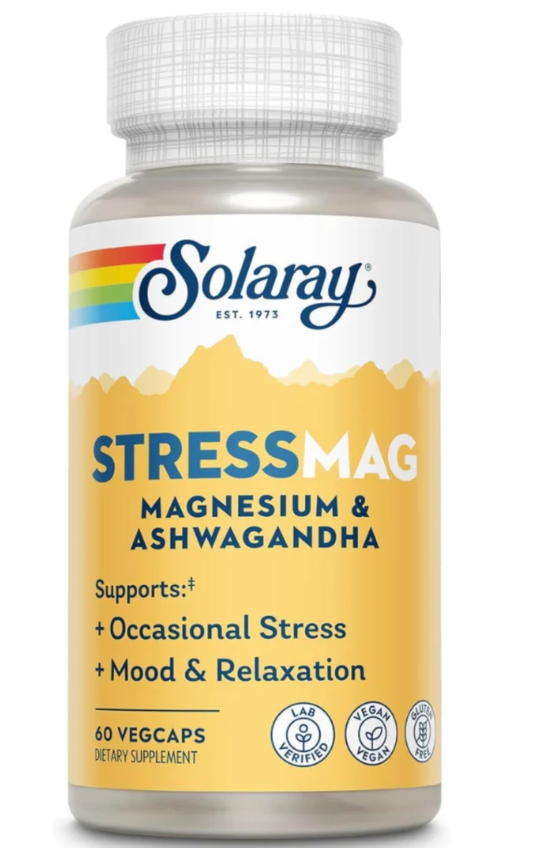 Solaray - StressMag Magnesium & Ashwagandha 60 vc 