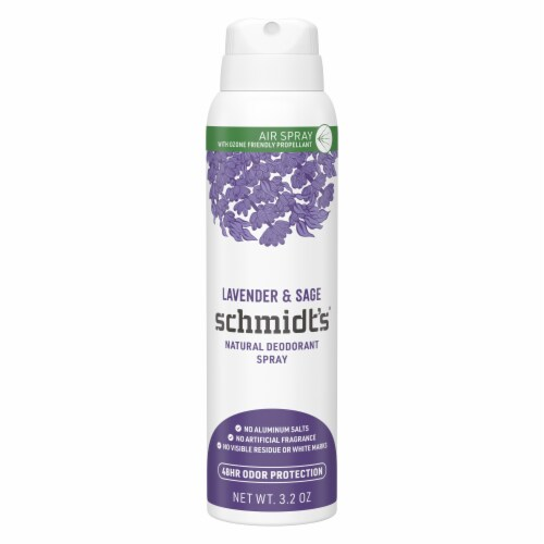 Schmidt's Deodorant - Natural Deodorant Spray Lavender and Sage 3.2oz