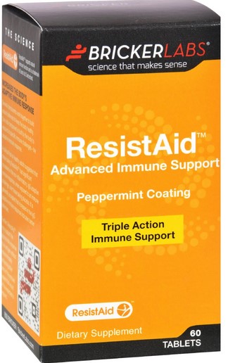 Bricker Labs - Resisaid 1500mg w-Pepermint Coating 60 Tab