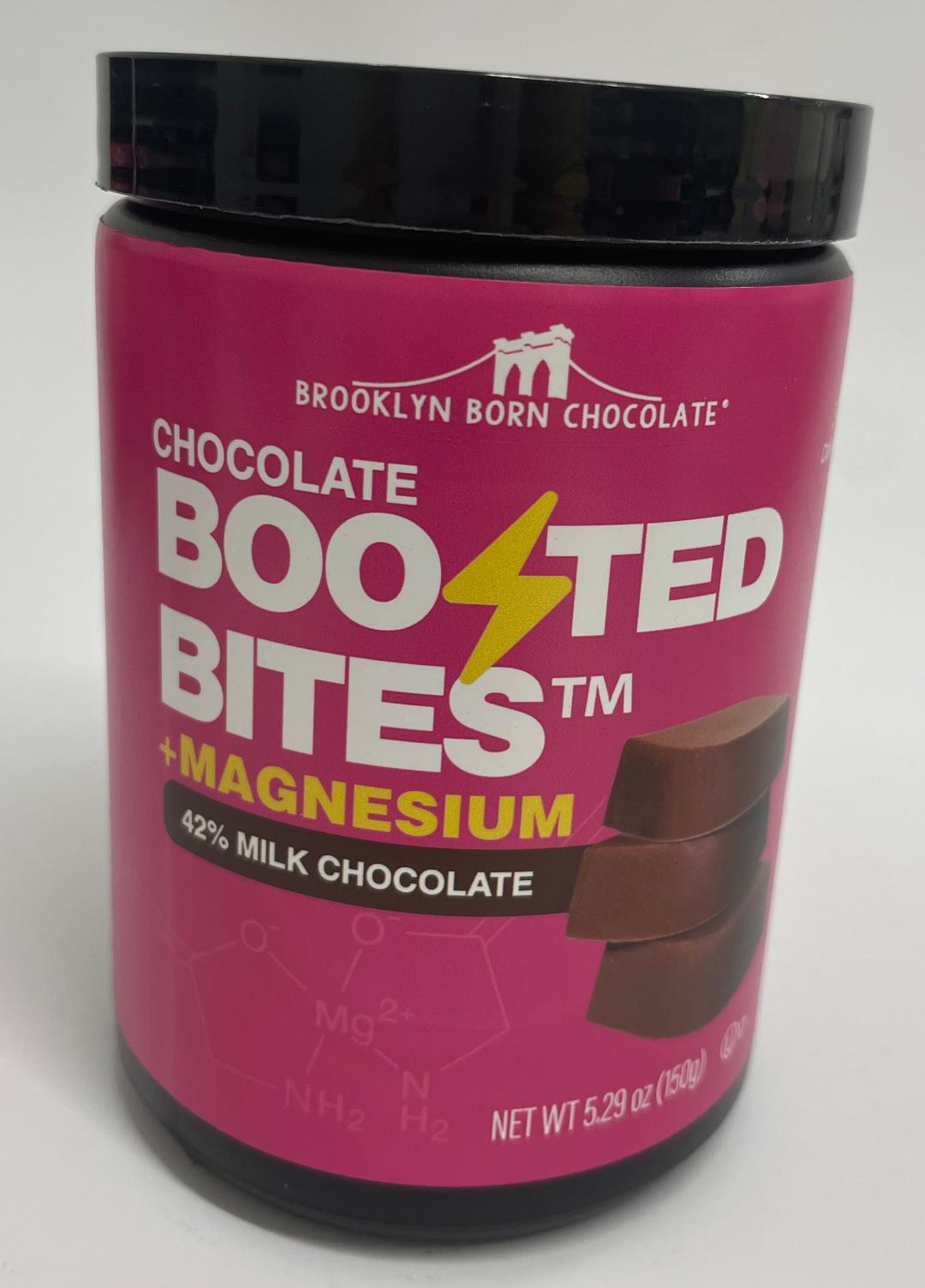 Brooklyn Born Chocolate - Chocolate Boosted Bites Plus Magnesium 42% Milk Choc 10 Servings