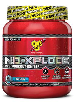 BSN N.O. - Xplode NEW FORMULA Blue Raz 30 servings - TEMP UNAVAILABLE