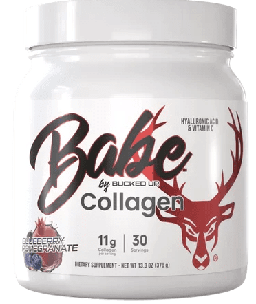 Bucked Up Babe Collagen 13.3oz 30Servings Blueberry Pomegrante