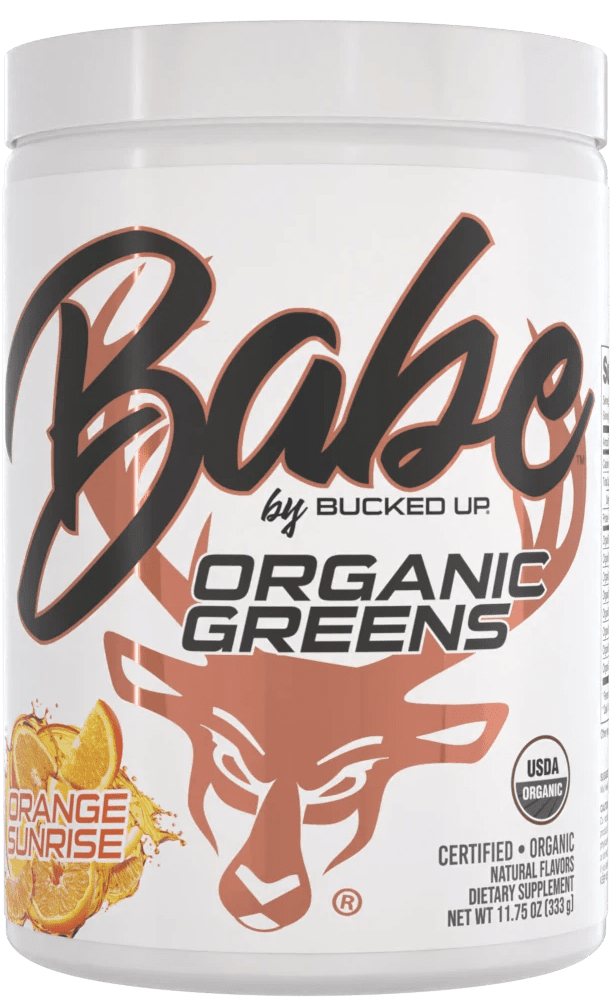 Bucked Up Babe Organic Greens 11.75oz Orange Sunrise 30Servings 