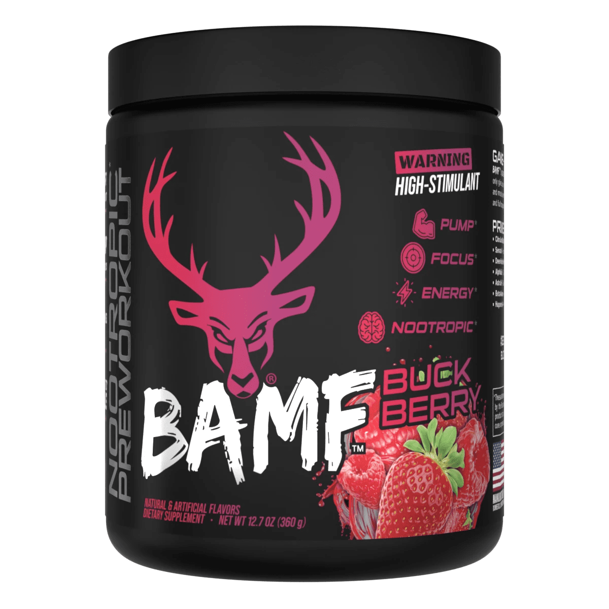 Bucked Up BAMF Buck Berry 30 Servings