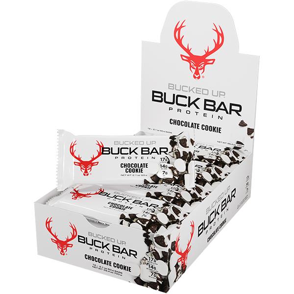 Bucked Up Buck Protein Bar Chocolate Cookie 12 Pack