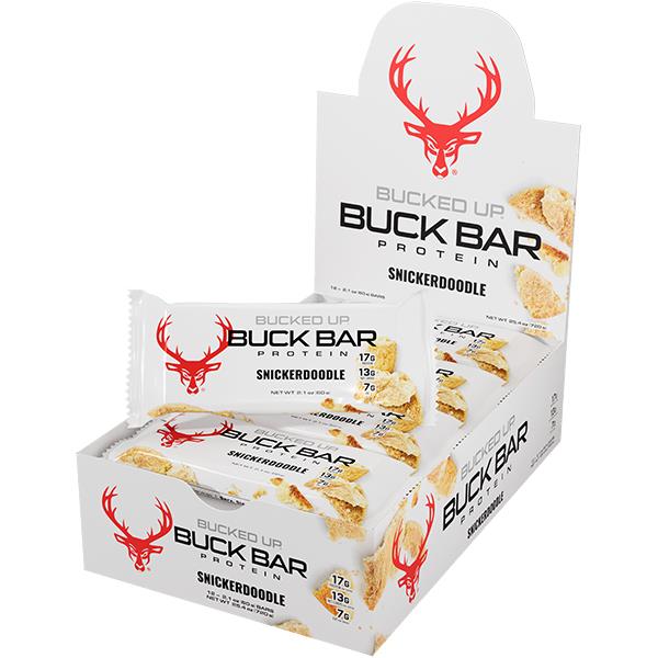 Bucked Up Buck Protein Bar Snickerdoodle 12 Pack