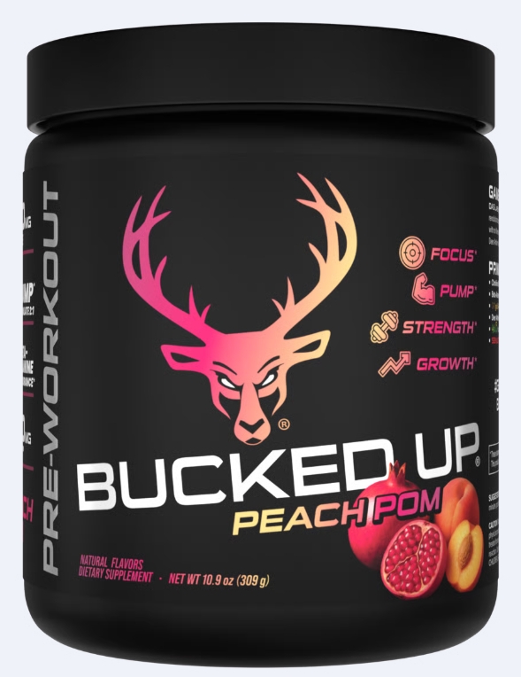 Bucked Up Bucked Up Peach Pom 30 Servings