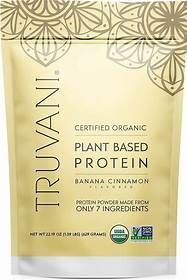 Truvani Plant Base Protein 1.39pnds 20 servings Banana Cinnamon