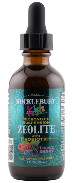 Bucklebury Zeolite Kids w/ Probiotics 2 oz Tripple Berry Flavor 