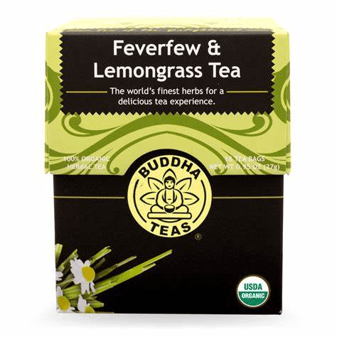 Buddha Teas Feverfew & Lemongrass Tea 18 bag-UNAVAILABLE