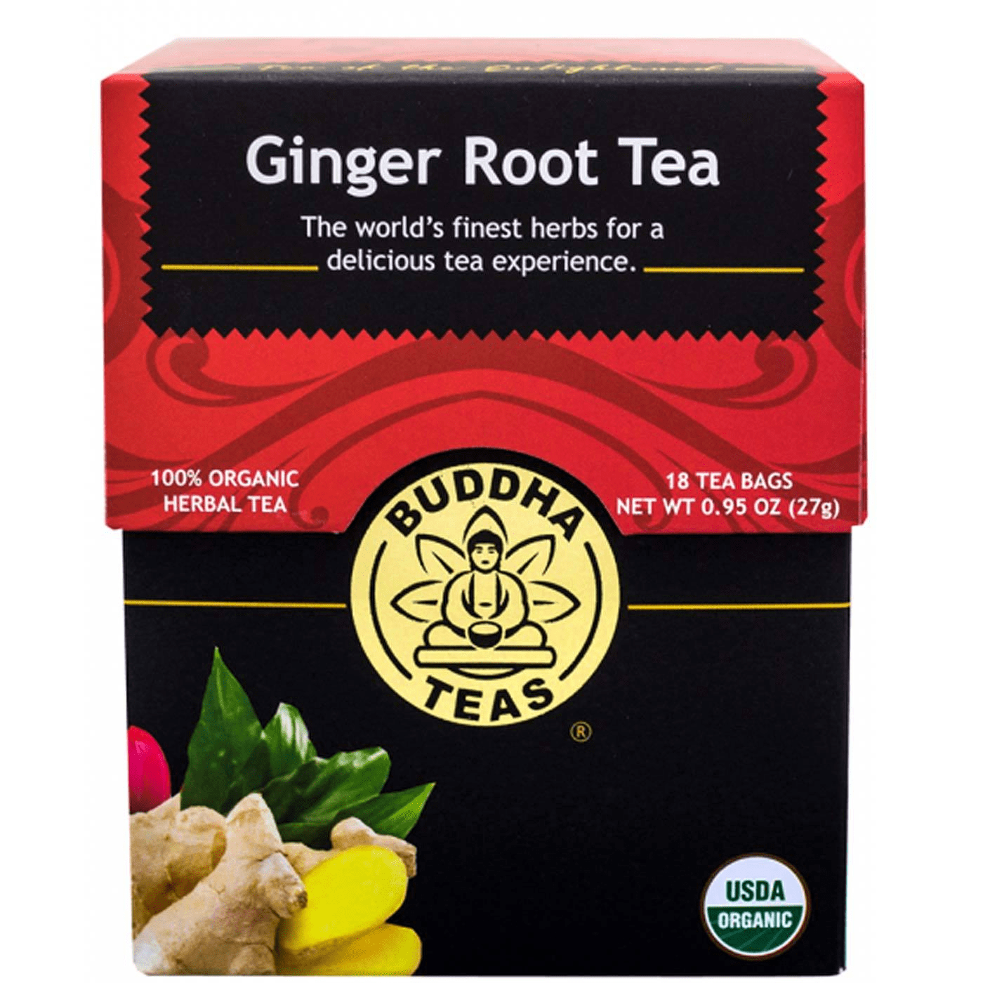 Buddha Teas Ginger Root Tea 18 bag